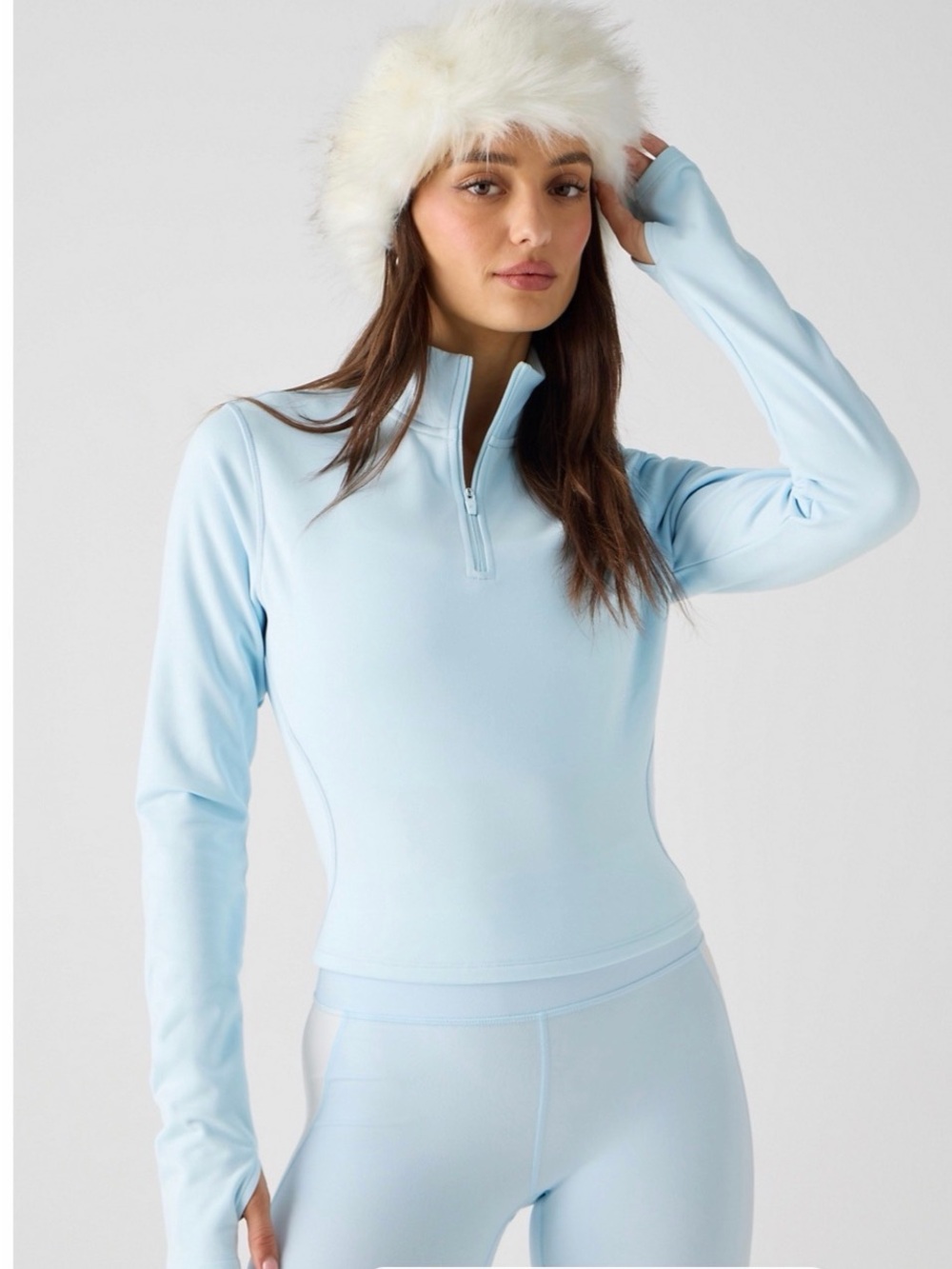 NWT Fabletics Cold Weather Long-Sleeve Half-Zip Top